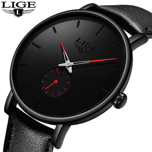 2019 Fashion Silple Thin Watch For Mens Watches Top Brand Luxury Male Casual Leather Waterproof Quartz Clock Relogio Masculino