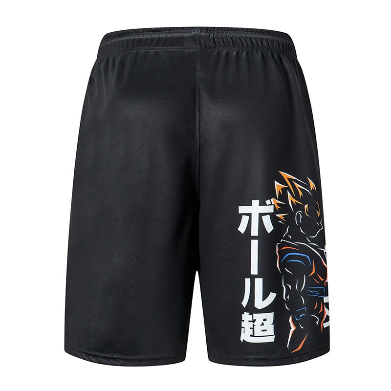 2019 New Dragon Ball Loose Sport Shorts Men Cool Summer Basketball Short Pants Hot Sale Sweatpants No belt