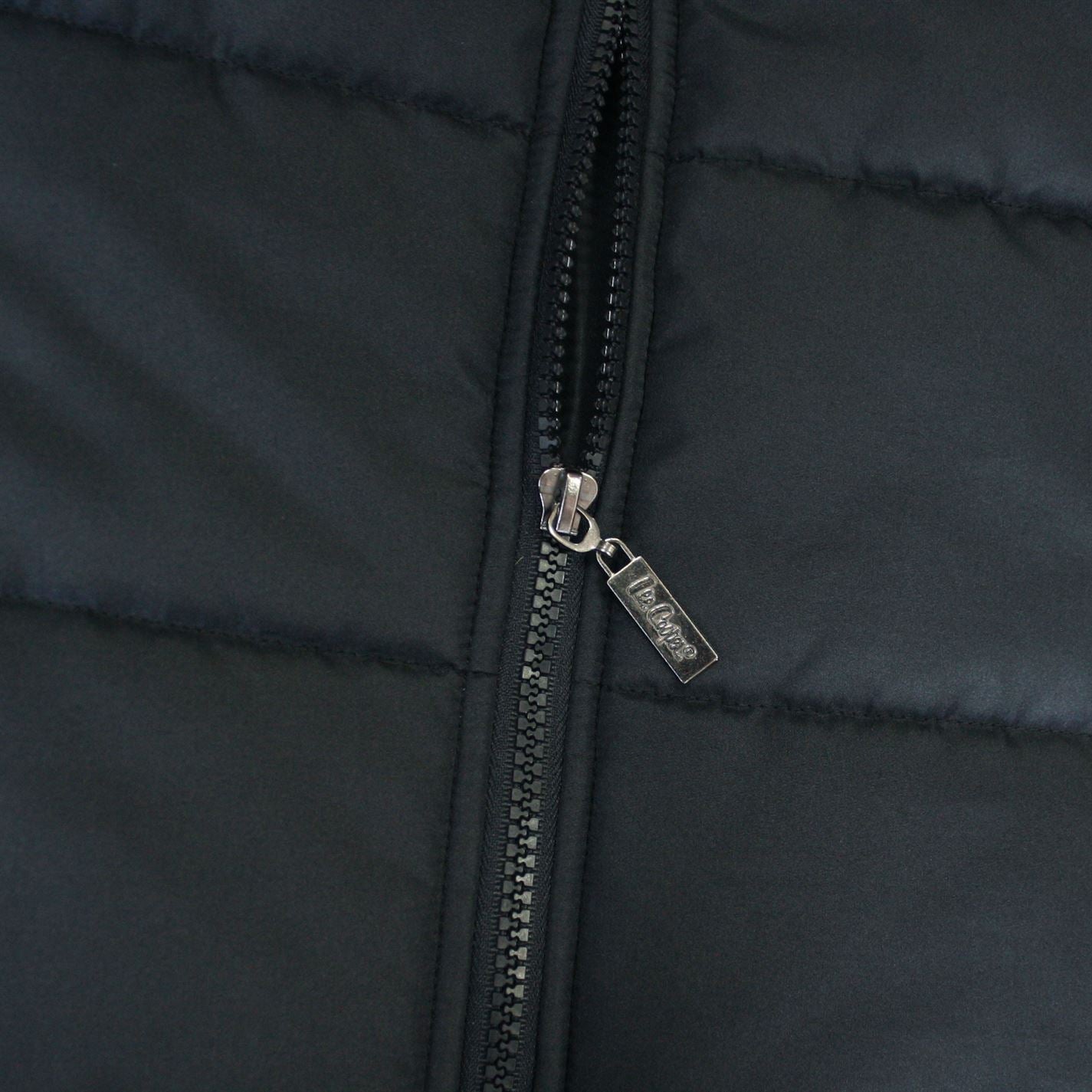 Lee Cooper Mens Padded Jacket Puffer Coat Top Long Sleeve Zip Full Elasticated