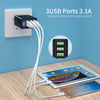 FPU USB Charger Quick Charge 3.0 Fast Charger QC3.0 QC Multi Plug Adapter Wall Mobile Phone Charger For iPhone Samsung Xiaomi Mi