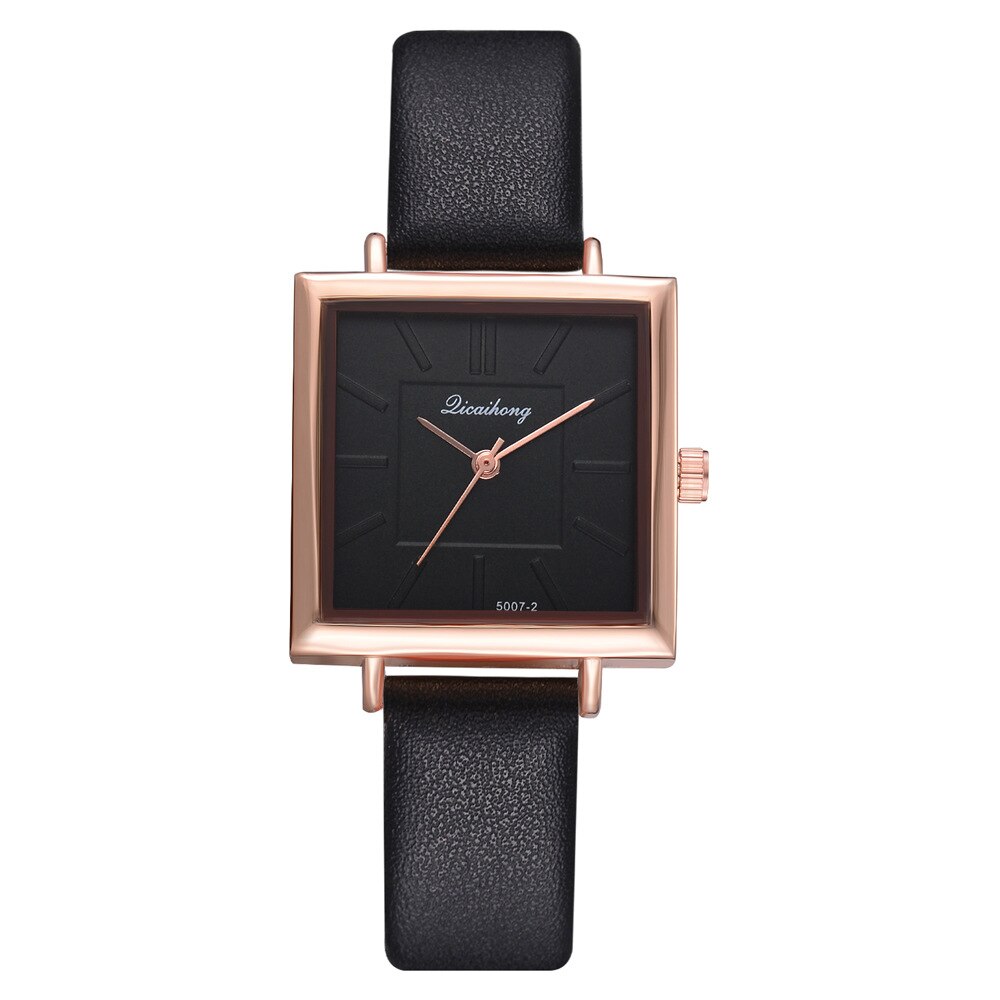 Leecnuo Women's Minimalist Watch Modern Square Quartz Wristwatch Ladies Fashion Watches Luxury Brand Bracelet Watch