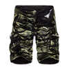 Military Cargo Shorts Men Mid Summer Army Pattern Pure Cotton Brand Dressing Comfortable Men Calculated Camo Cargo Shorts