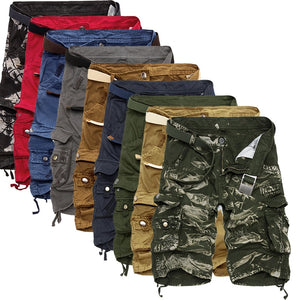 Military Cargo Shorts Men Summer Camouflage Pure Cotton Brand Clothing Comfortable Men Tactical Camo Cargo Shorts