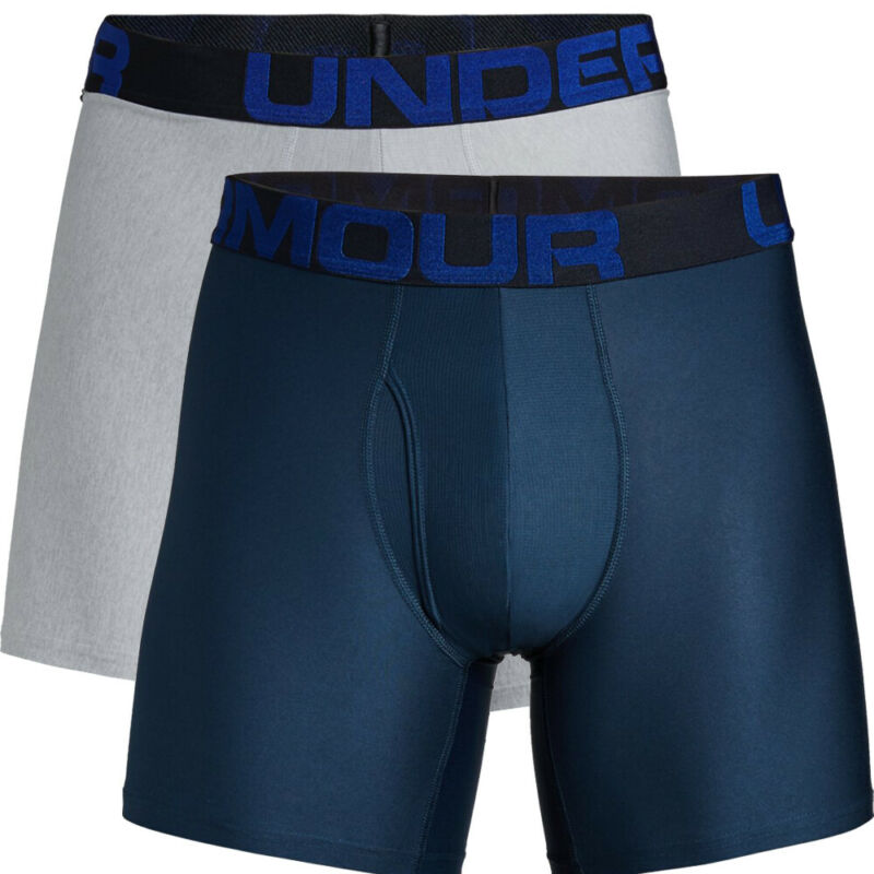 Under Armour 2019 Mens Tech 6 inch Boxerjock 2 Pack Boxer Shorts Pants Underwear