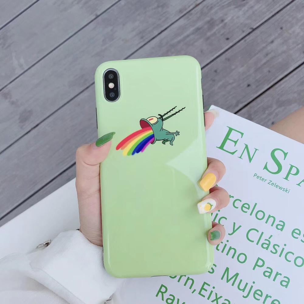 Starktni Cute Cartoon Protective Case Cover For Apple iphone X XS MAX 6 s Plus Soft IMD Funda Cases Coque For iphone XR 7 8 Plus
