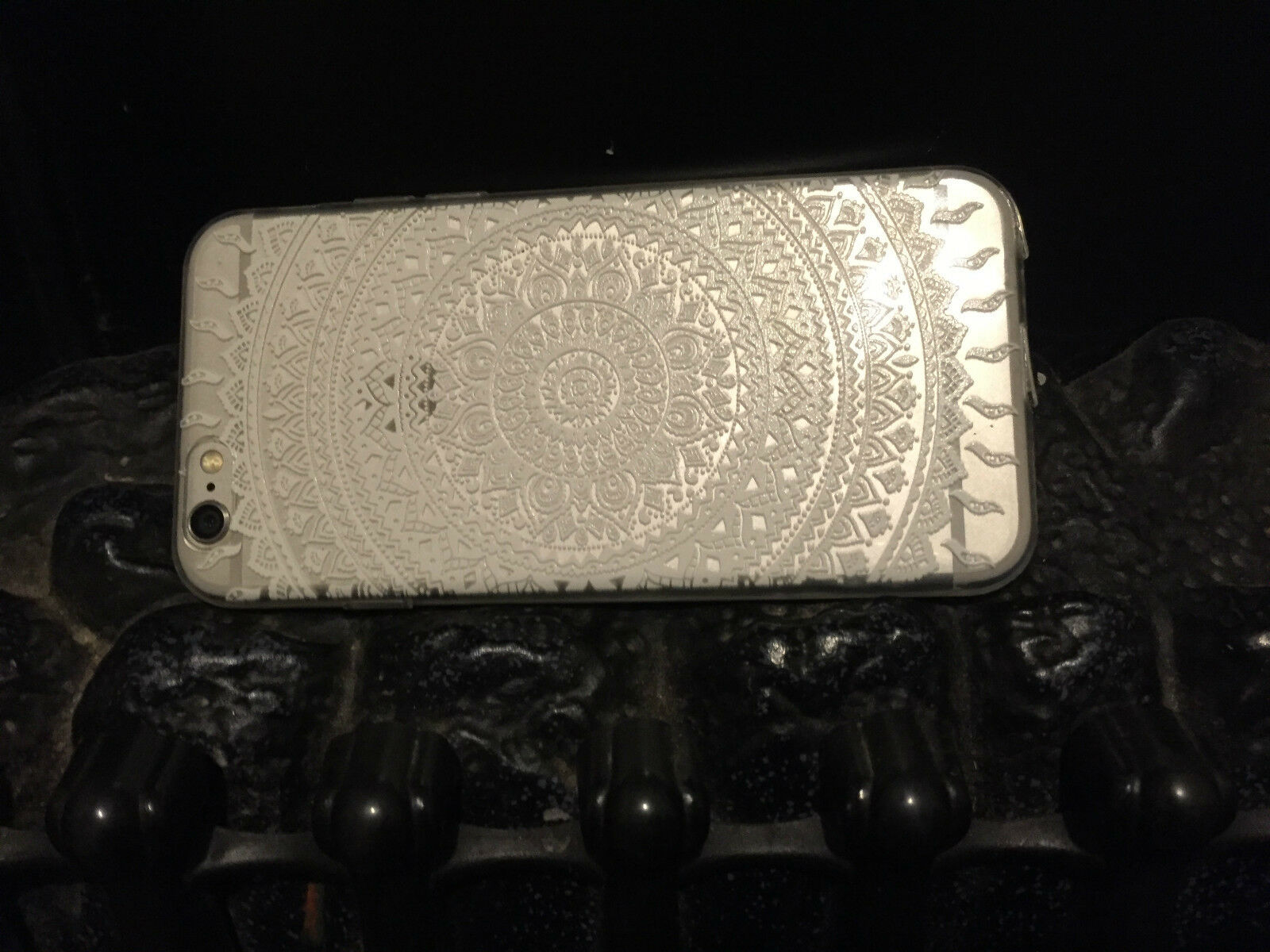 Cover Apple iPhone 6/6S Silicone 'Clear Lace' effect fits iphone 6 /6S