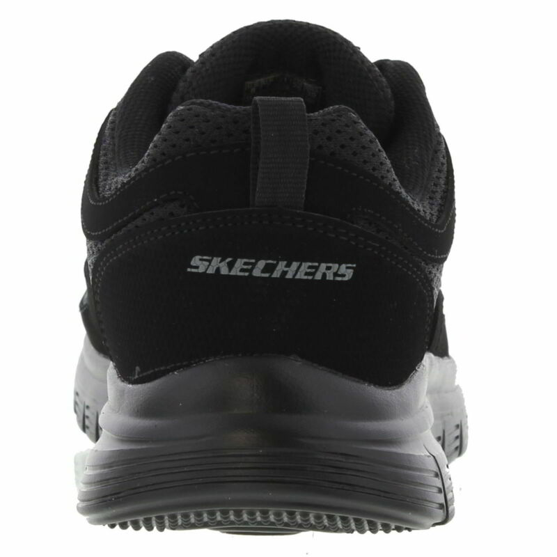 Skechers Burns Agoura Mens Black Trainers Running Walking Shoes All Sizes 8-12