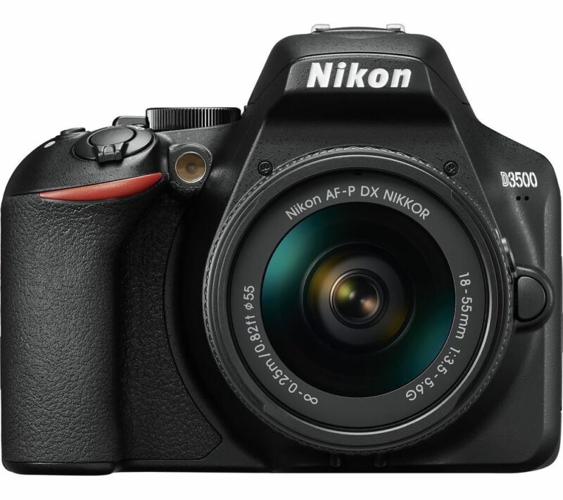 NIKON D3500 DSLR Camera with AF-P DX NIKKOR 18-55 mm f/3.5-5.6G Lens - Currys