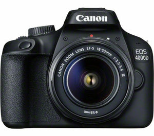 CANON EOS 4000D DSLR Camera with EF-S 18-55 mm f/3.5-5.6 III Lens - Currys