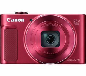CANON PowerShot SX620 HS Superzoom Compact Camera - Red - Currys