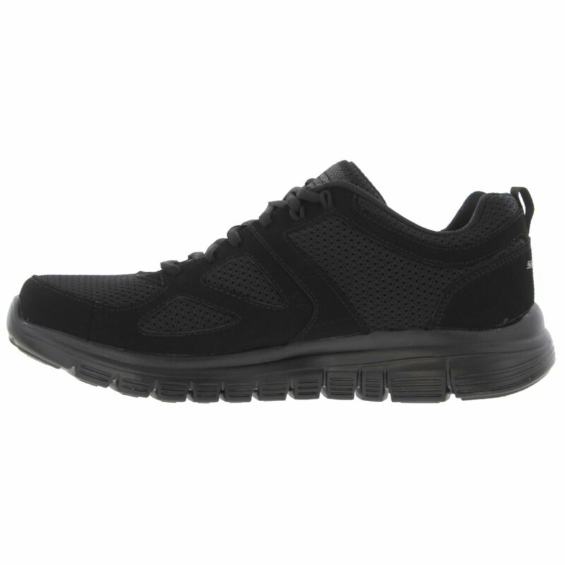 Skechers Burns Agoura Mens Black Trainers Running Walking Shoes All Sizes 8-12