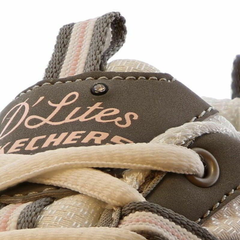 Skechers D Lites Womens Ladies Grey Chunky Platform Trainers Shoes UK Sizes 4-8