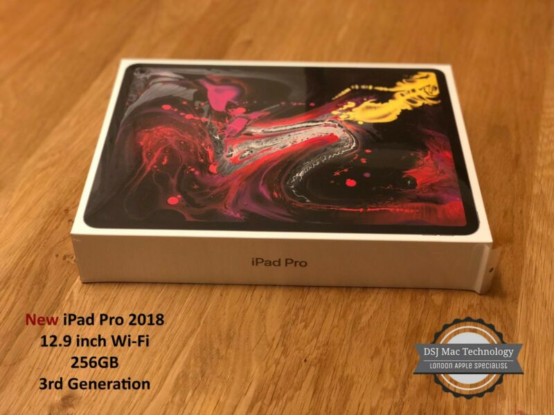 New 2018 Apple iPad Pro 12.9" 256GB Wi-Fi Space Grey Silver (3rd Gen) RRP£1119