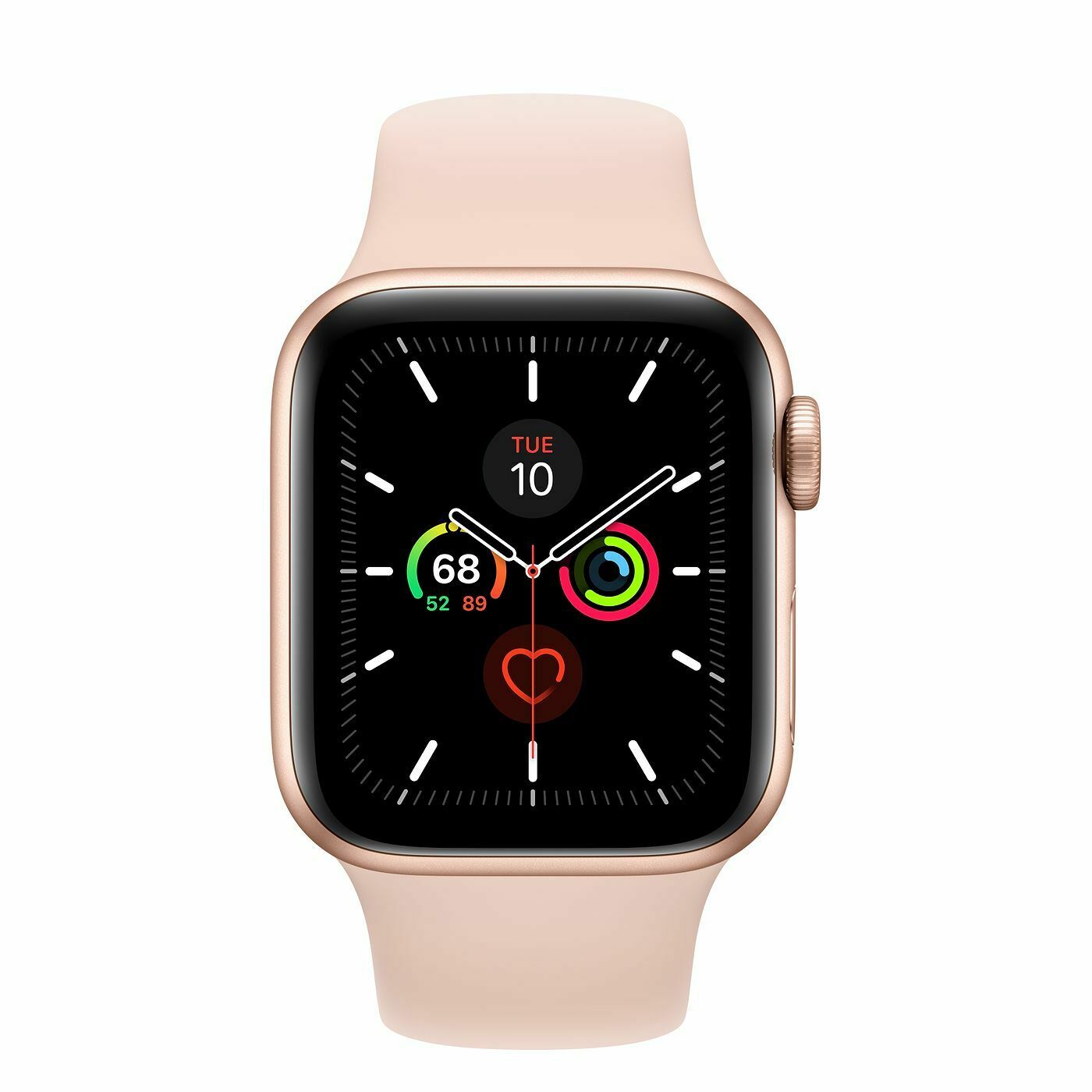 Apple Watch Series 5 40 mm Gold Aluminium Case with Pink Sand Sport Band GPS